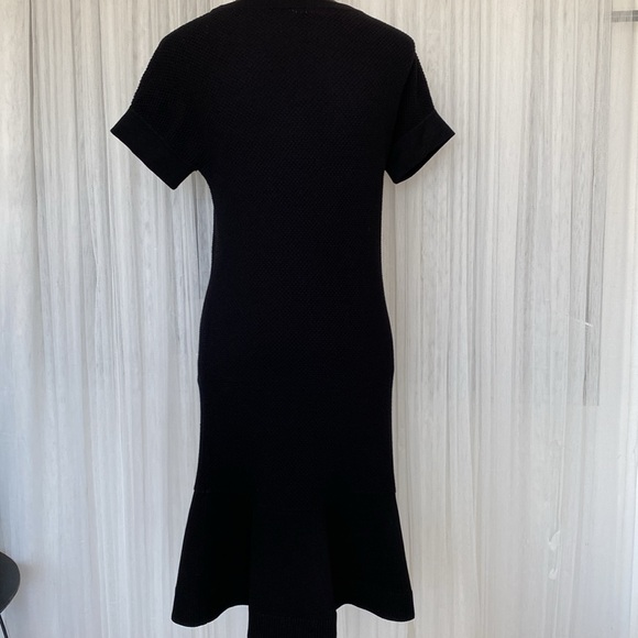 Marc O’Polo pointe knit black dress! Classic and stylish, tiered ruffle! Size 36 - Picture 3 of 17